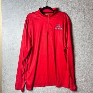 Union Academy Cardinals Pullover Mens‎ 3XL Red BSN Sports 1/4 Zip Pullover